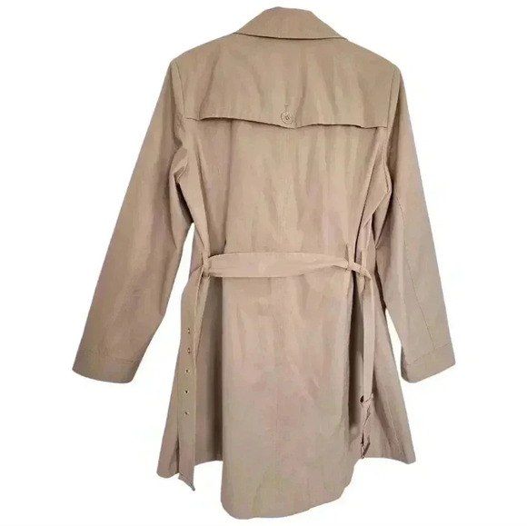 Tommy Hilfiger Women's Trench Jacket Coats, Color: Tan brown, Size Large - Picture 7 of 9